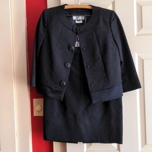 Tahari black skirt suit